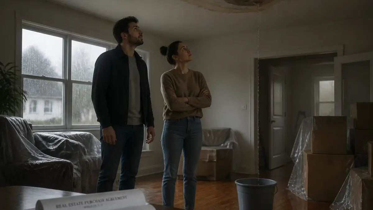 Fuite de toiture après l'achat d'une maison : quels recours ?