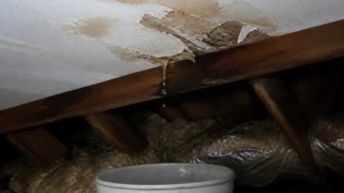 Infiltration d'eau par le toit : causes et solutions