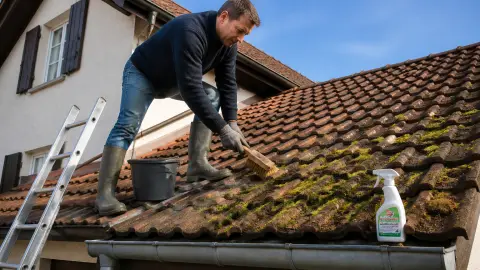 Comment enlever la mousse sur un toit efficacement ?