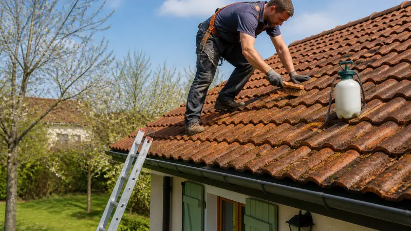 Démoussage de toiture : à quelle période le faire ?
