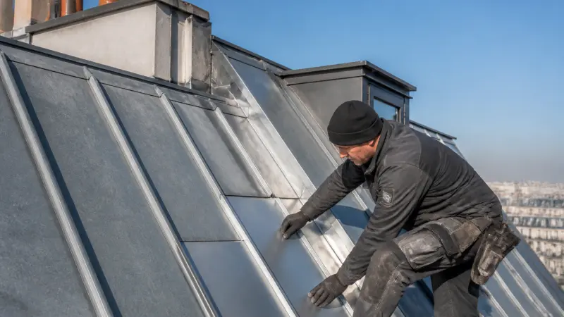 Toiture en zinc : avantages, inconvénients et durée de vie